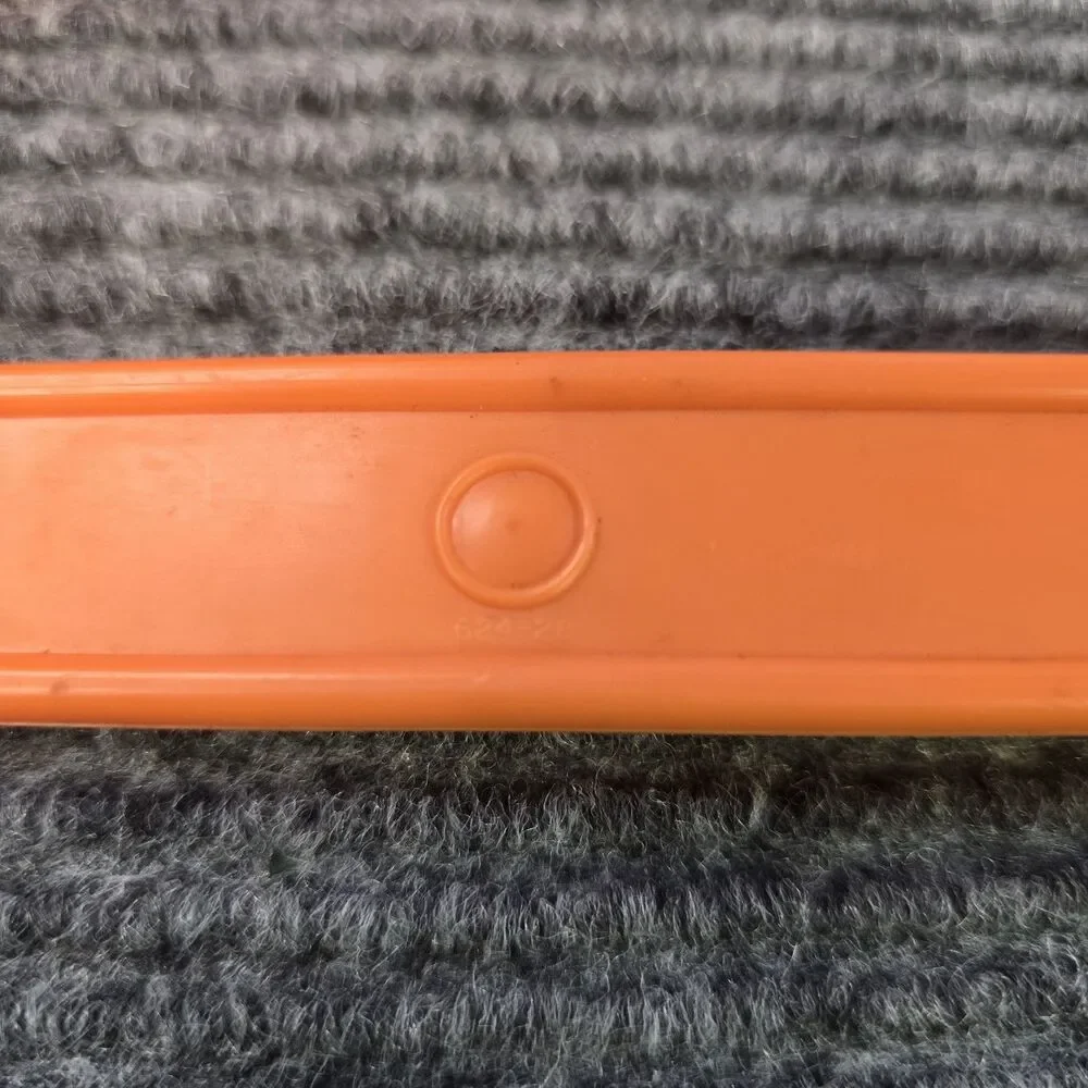 Vintage Tupperware Round Cake Taker Carrier 683 684 624 Orange Lid Tray Handle